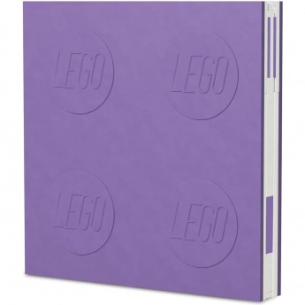 Книга для записей LEGO - LOCKING NOTEBOOK + ручка гелевая (лиловый)