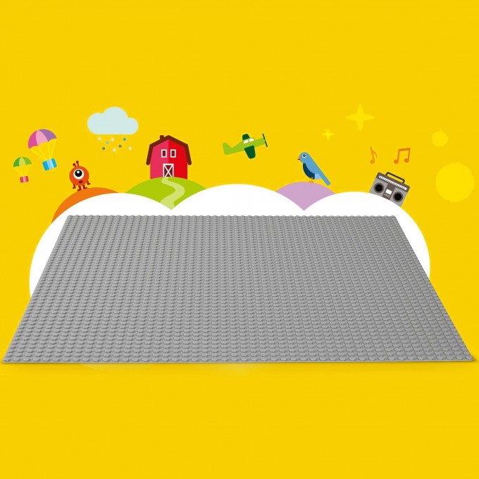 Конструктор LEGO CLASSIC Строительная пластина серого цвета 10701 183238